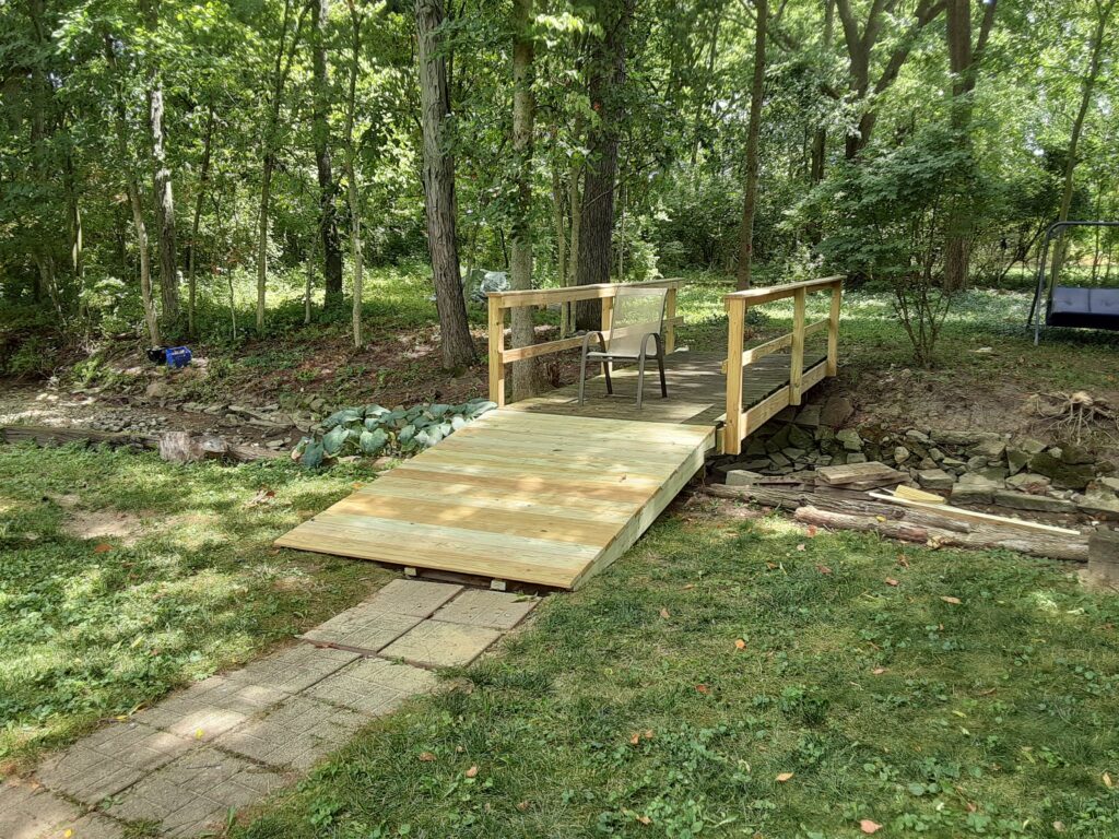 Bridge over no water