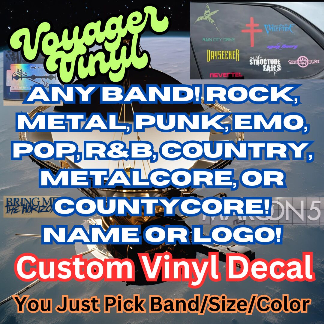 Custom Vinyl Decal For Any Band