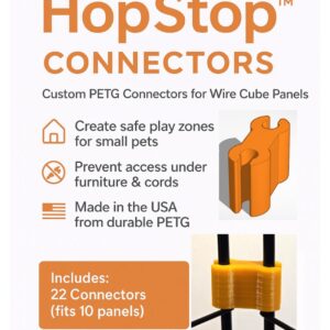 HopStop™ Wire Cube Connectors – Create Custom Play Areas for Small Pets