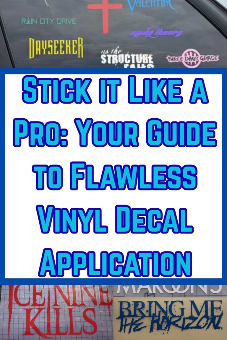 Stick it Like a Pro: Your Guide to Flawless Vinyl Decal Application