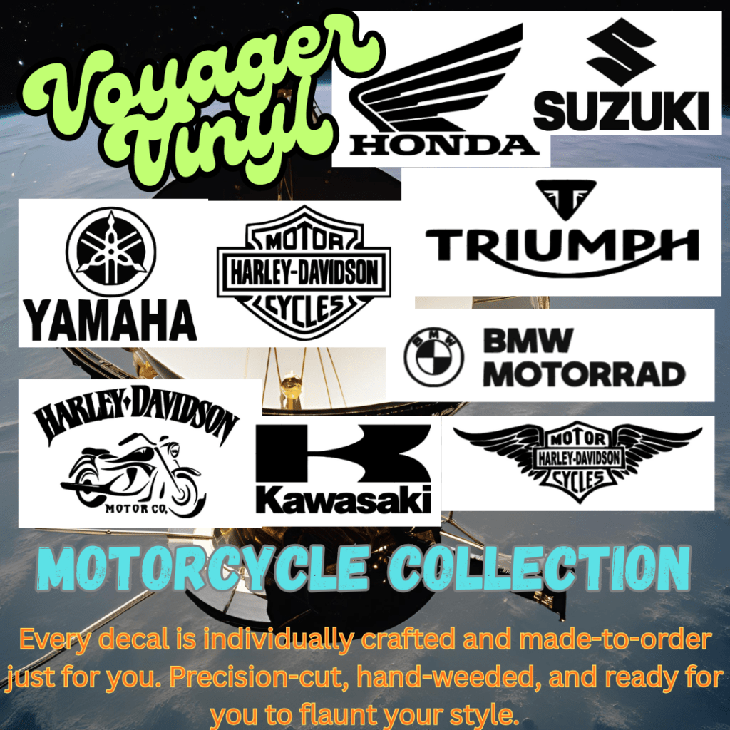 Vinyl Decal Shop 5 Motorcycle Brand Logo Decals